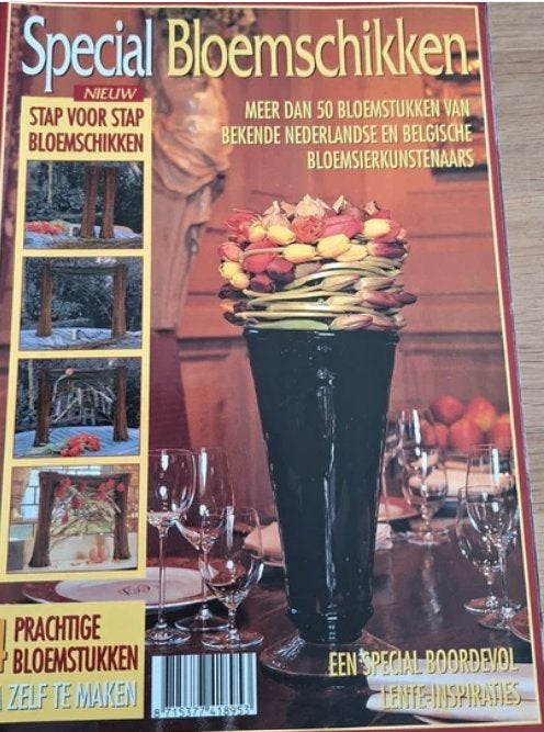 Bloemschikken tijdschrift, Ophalen of Verzenden, Gebruikt, Knutselboek