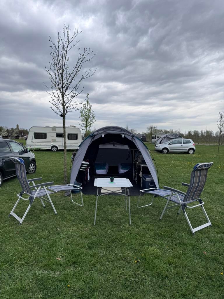 Volledige complete kampeer set, tent 4 persoons, Caravans en Kamperen, Ophalen of Verzenden, Gebruikt