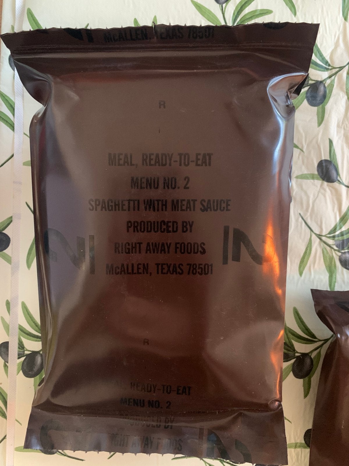 US MRE 90s Menu 2, Verzamelen, Ophalen of Verzenden
