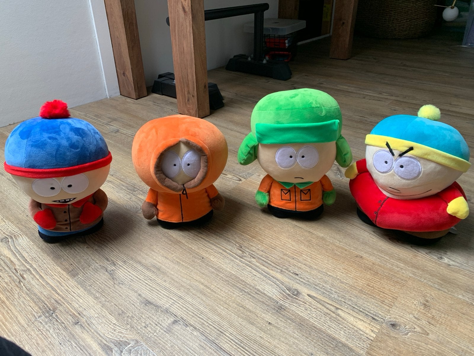 4 South Park knuffels - Stan, Kyle, Kenny en Cartman, Gebruikt, Overige merken, Overige karakters, Overige typen