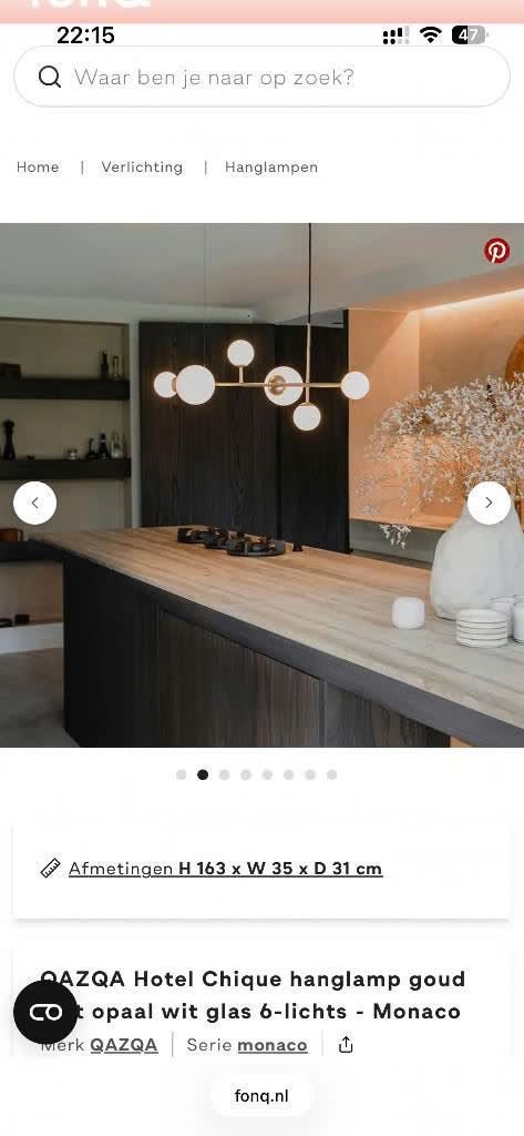 Hanglamp met glazen bollen (QAZQA Hotel Chique), Ophalen of Verzenden, Nieuw