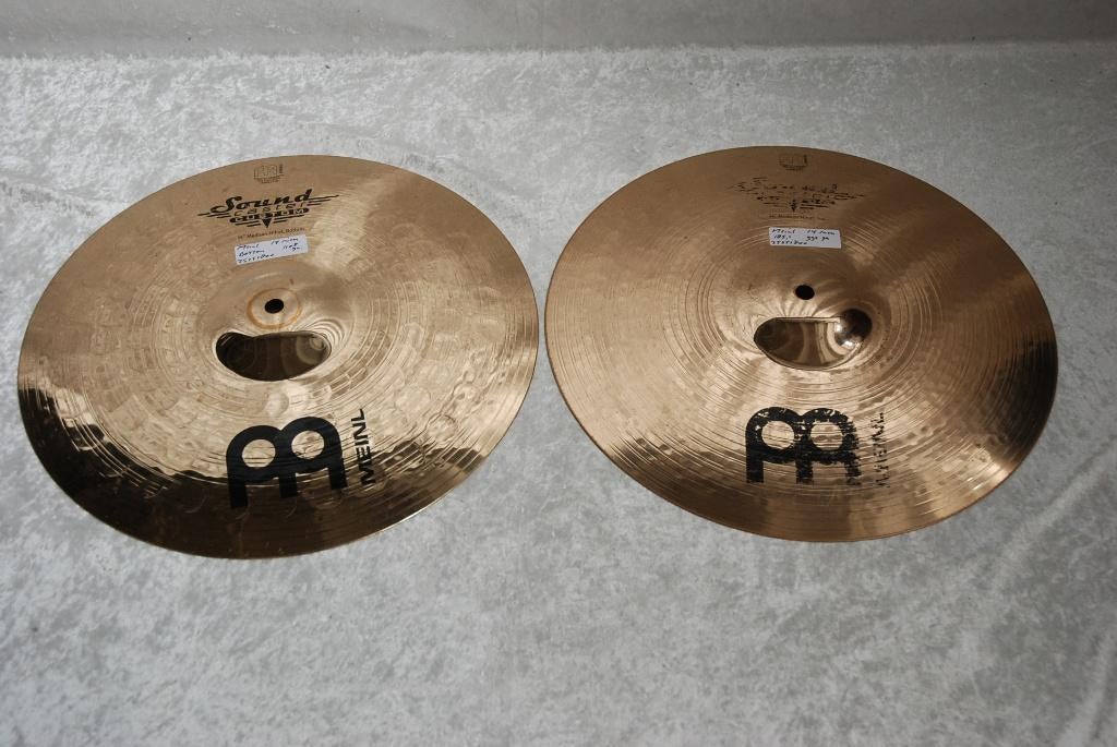 Meinl Soundcaster custom medium hihats 992/1108gr. 14 inch, Gebruikt, ., Drums of Percussie, Ophalen of Verzenden