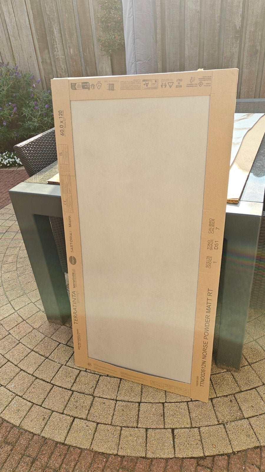 3 stuks Nieuwe Terratinta Sartoria Micro tegels 60x120 cm, Ophalen, 60 cm of meer, 40 tot 60 cm, Nieuw