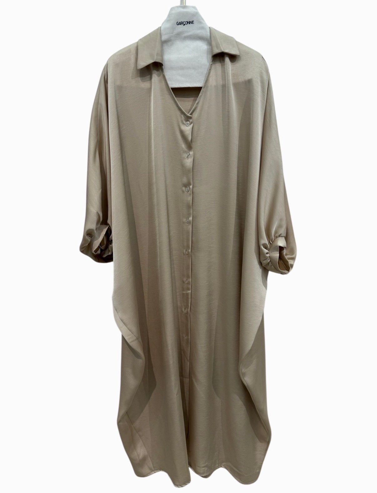 GARCONNE lange kaftan jurk champagne-kleurig mt TU, -, Verzenden, Parijs, Nieuw