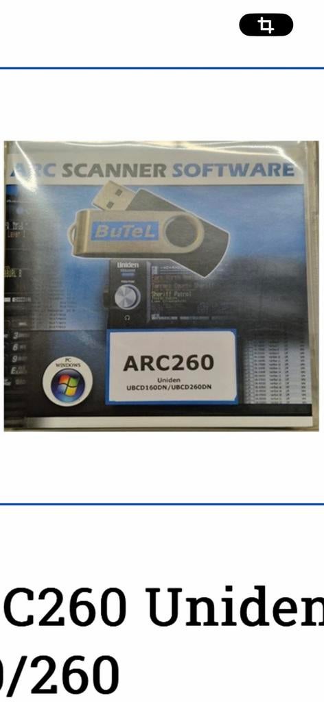Butel arc 260 voor uniden ubcd260dn, Computers en Software, Ophalen of Verzenden, Zo goed als nieuw