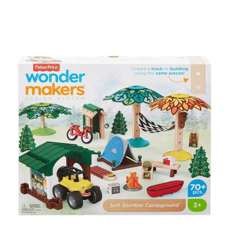 Fisher Price kampeerterrein en houten uitbreidingsset nieuw, Kinderen en Baby's, Speelgoed | Fisher-Price, Ophalen of Verzenden