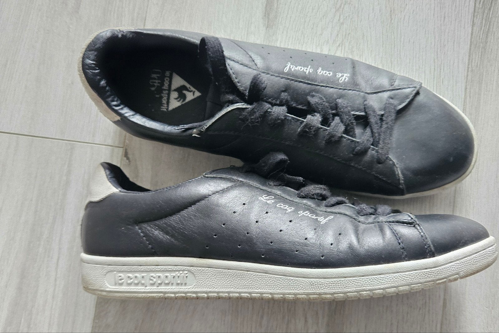 Herensneaker le coq sportif mt 43 zwart, Kleding | Heren, Ophalen of Verzenden, Zo goed als nieuw, Le Coq Sportif, Zwart