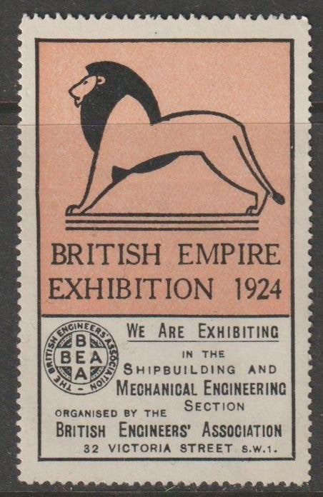 Groot Brittannië cinderella British Empire Exhibition 1924, Ophalen of Verzenden, Postfris