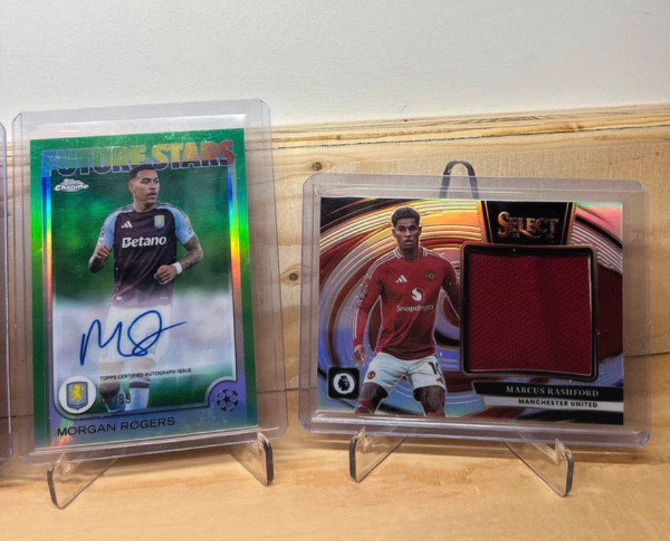Topps morgan rogers- marcus rashford relic, Hobby en Vrije tijd, Stickers en Plaatjes, Ophalen of Verzenden, Nieuw, Plaatje