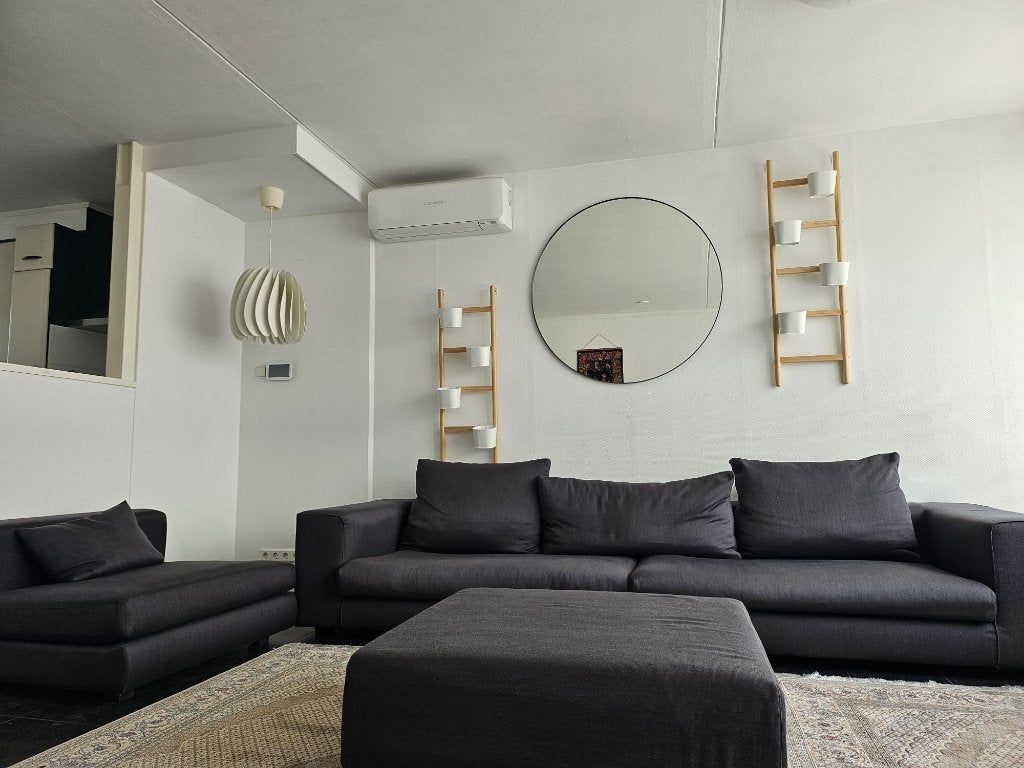 Complete Grey Sofa Set – Good Condition, Ophalen, Gebruikt, Stof, Modern L‑shape sofa