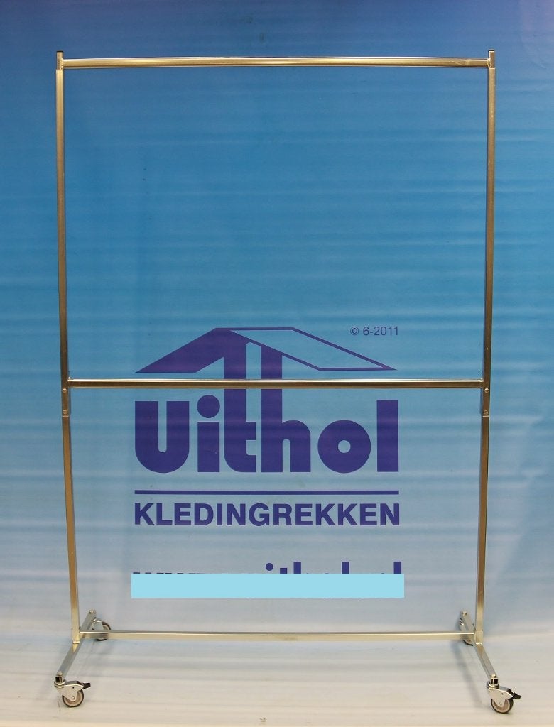 Kledingrek kledingrekken Dubbel op wielen. Voor winkel/privé, Uithol, Ophalen of Verzenden, Nieuw