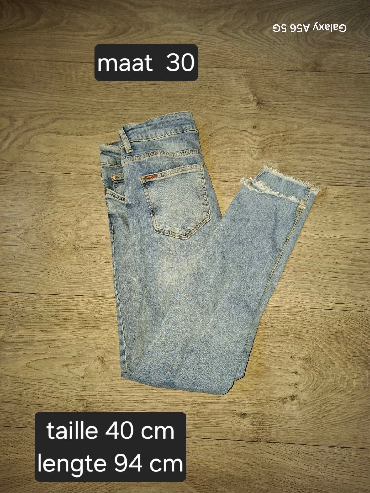 dames jeans broek maat 30, Ophalen of Verzenden, Zo goed als nieuw, Blauw, W30 - W32 (confectie 38/40)