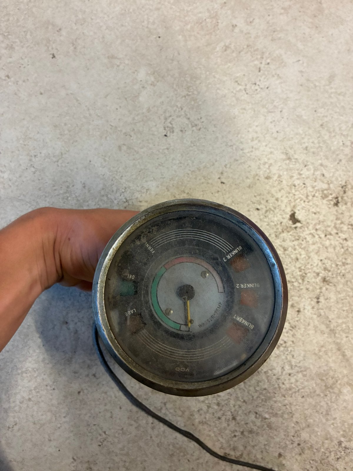 VDO temperatuurmeter fendt farmer 100 serie, Ophalen, Gebruikt