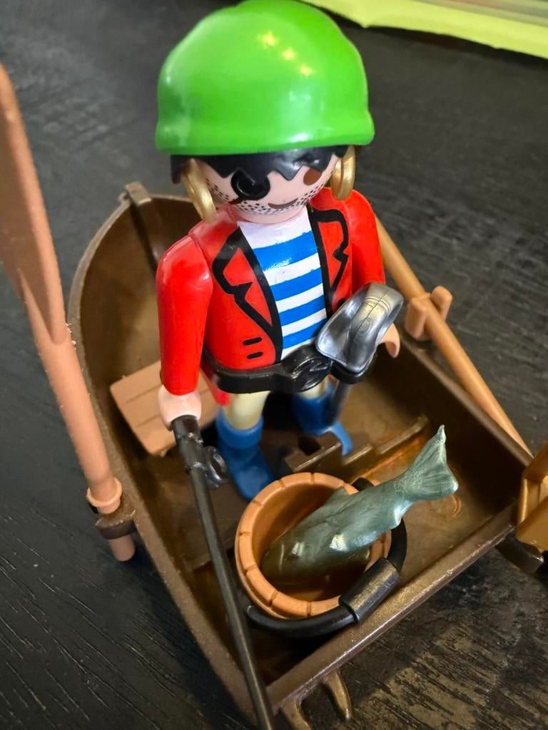 Piraat in roeiboot., Ophalen of Verzenden, Gebruikt, Los playmobil