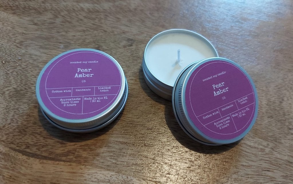 SOJAKAARS GEUR | AMBER & PEER, Huis en Inrichting, Nieuw, Ophalen of Verzenden, Kaars