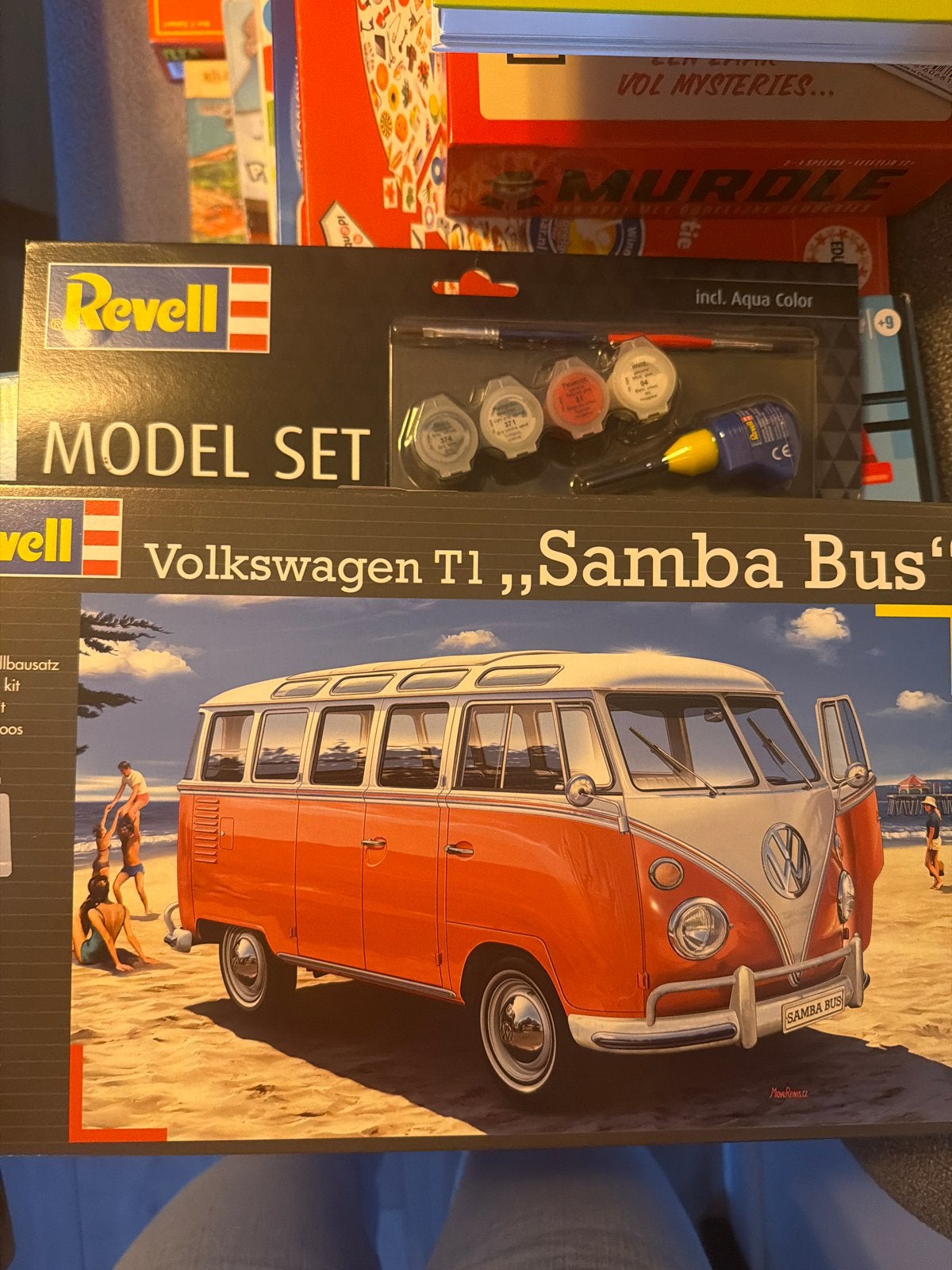 Revell Model Set Volkswagen T1 Samba Bus, Ophalen, Auto, Nieuw, 1:32 tot 1:50