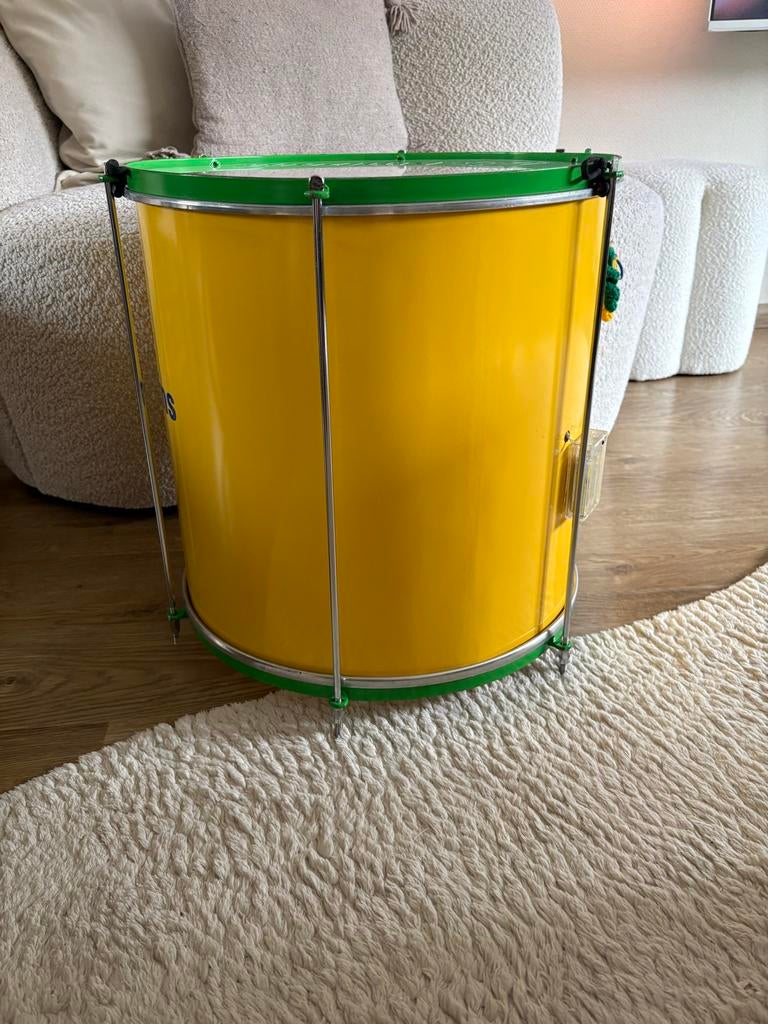 XDRUM Braziliaanse Surdo Trommel - Geel/Groen, Muziek en Instrumenten, Drumstellen en Slagwerk, Ophalen, Gebruikt, Overige merken
