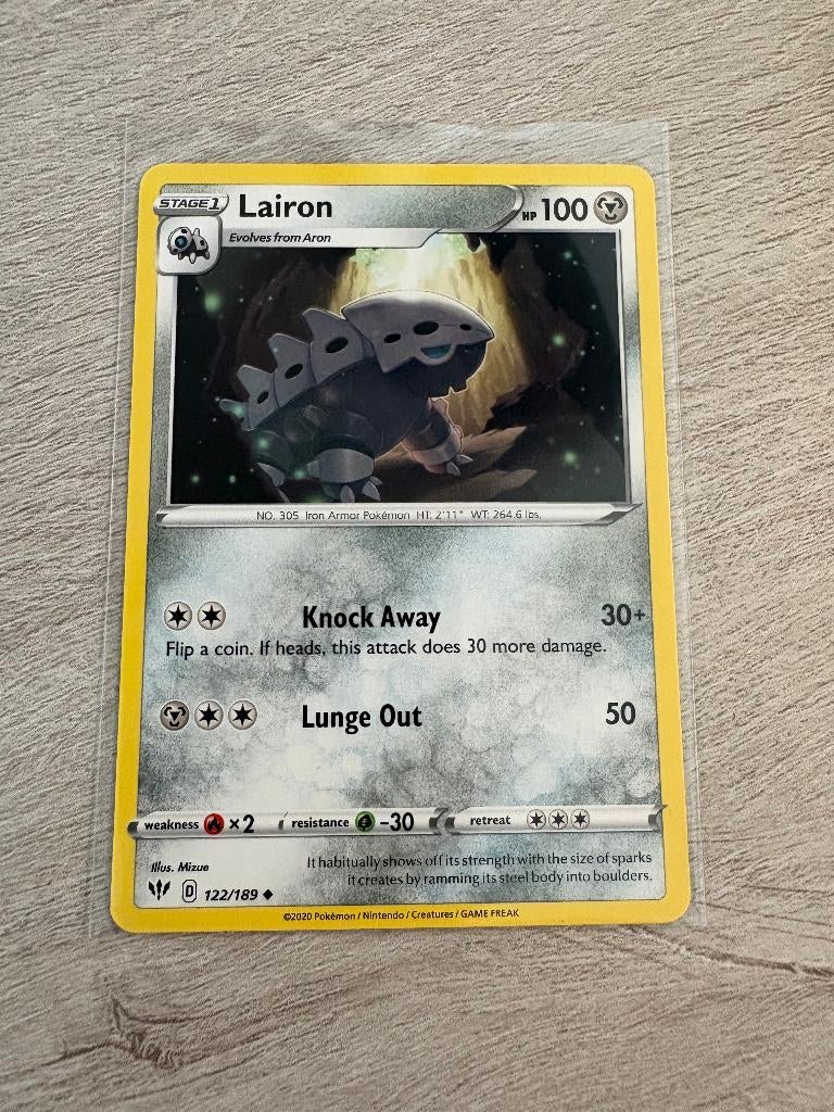 Lairon 122/189 Darkness Ablaze - Pokémon Kaart, Ophalen of Verzenden, Nieuw, Losse kaart
