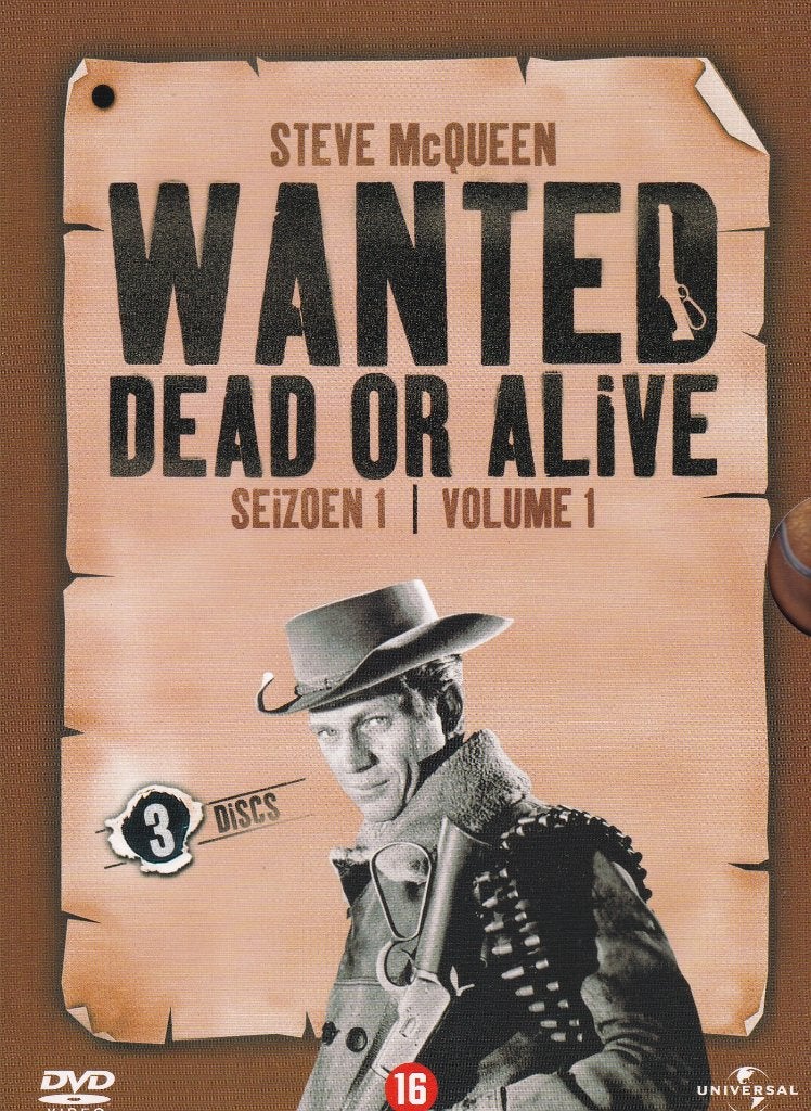 Te koop 3dvdbox wanted dead or alive (steve mcqueen) Nieuw, Engels, Alle leeftijden, Nederlands, Actie