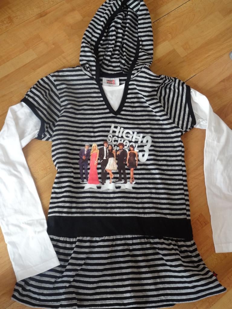 tuniek+legging van high school musical als nieuw mt 146/152, Kinderen en Baby's, Kinderkleding | Maat 152, Ophalen of Verzenden