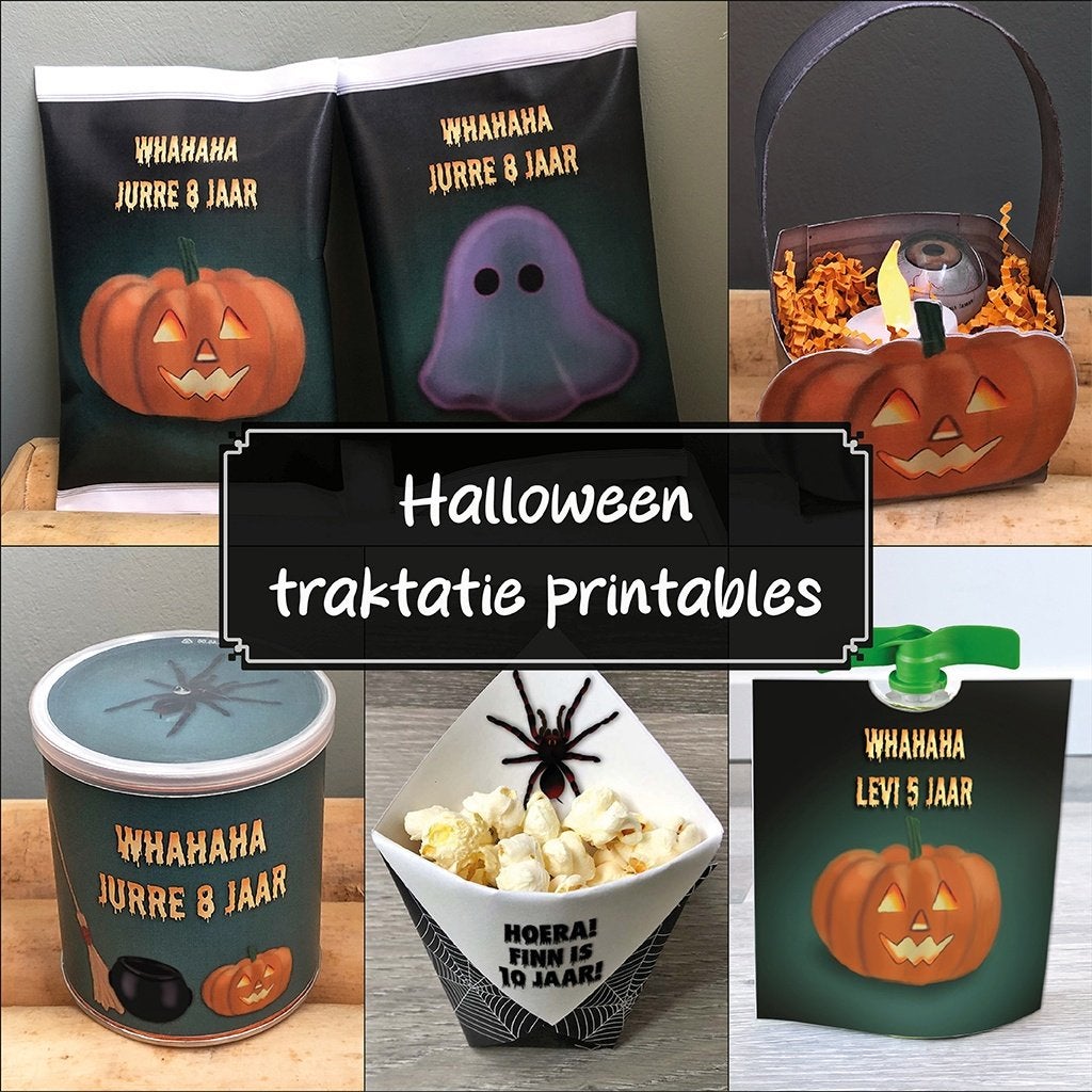 Halloween traktatie printables - Diverse soorten, Verzenden, Nieuw