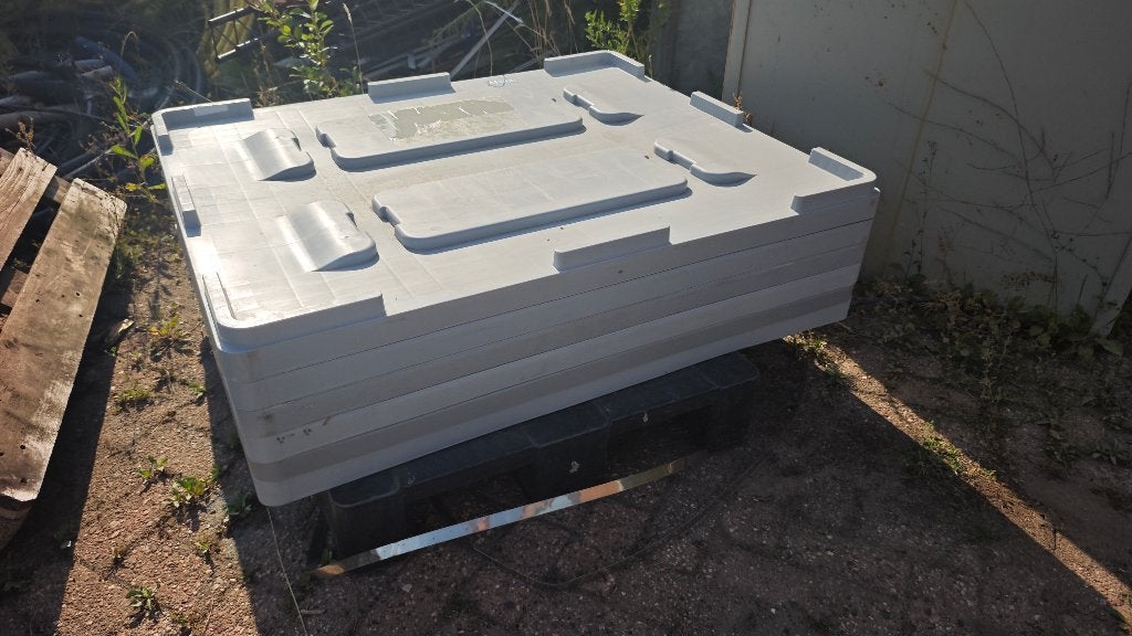 Kunstof Pallet deksel Blok pallet 100x120 ook op opzetranden, Ophalen, Gebruikt, 60 cm of meer, 75 tot 100 cm