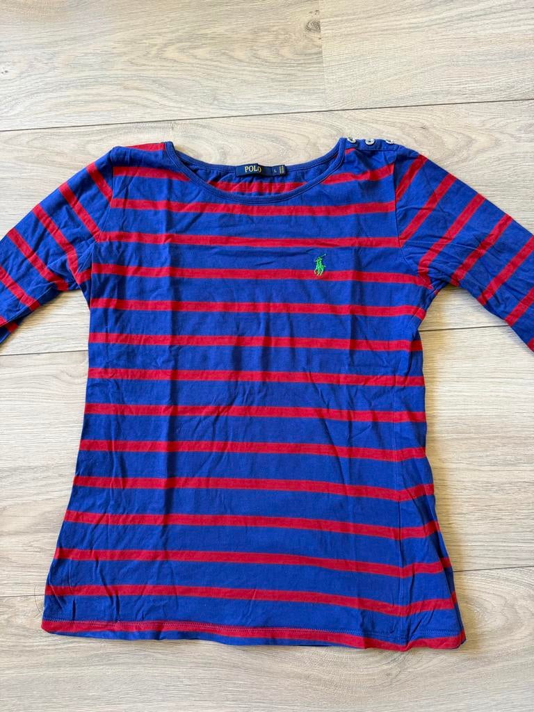 Polo Ralph Lauren gestreept shirt - Kindermaat L, Ophalen of Verzenden, Zo goed als nieuw, Meisje, Shirt of Longsleeve