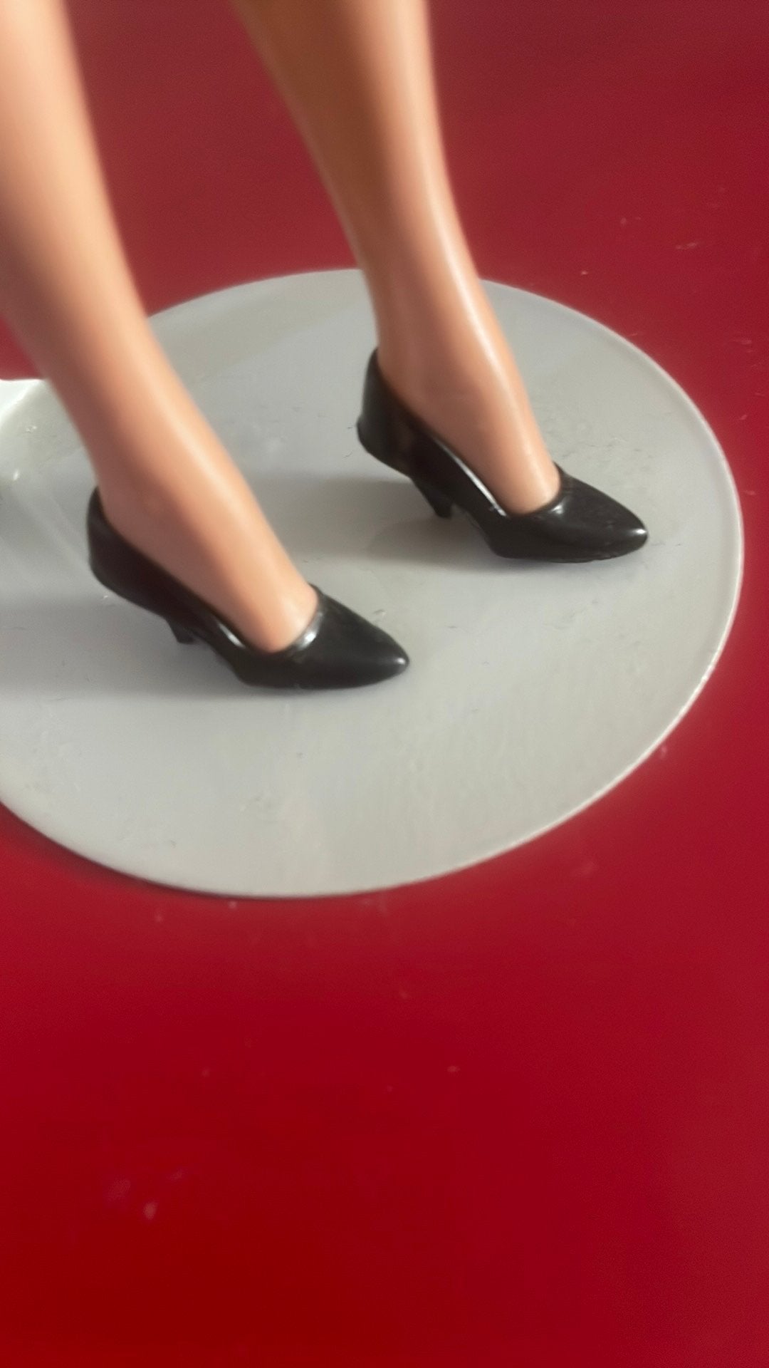 Barbie vintage Japan zwarte Pumps als nieuw, jaren 60, Verzamelen, Poppen, Ophalen of Verzenden, Zo goed als nieuw
