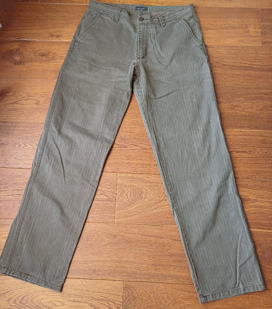 Heren Broek Jeans 36/34  Grijs Groen Vintage ( Jool ), W36 - W38 (confectie 52/54), Ophalen of Verzenden, Grijs, Essentials