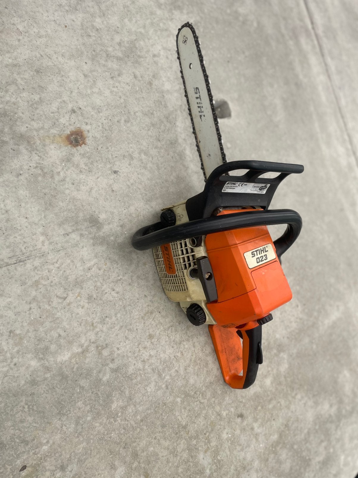Stihl kettingzaag 023, Ophalen, Zo goed als nieuw, Benzine