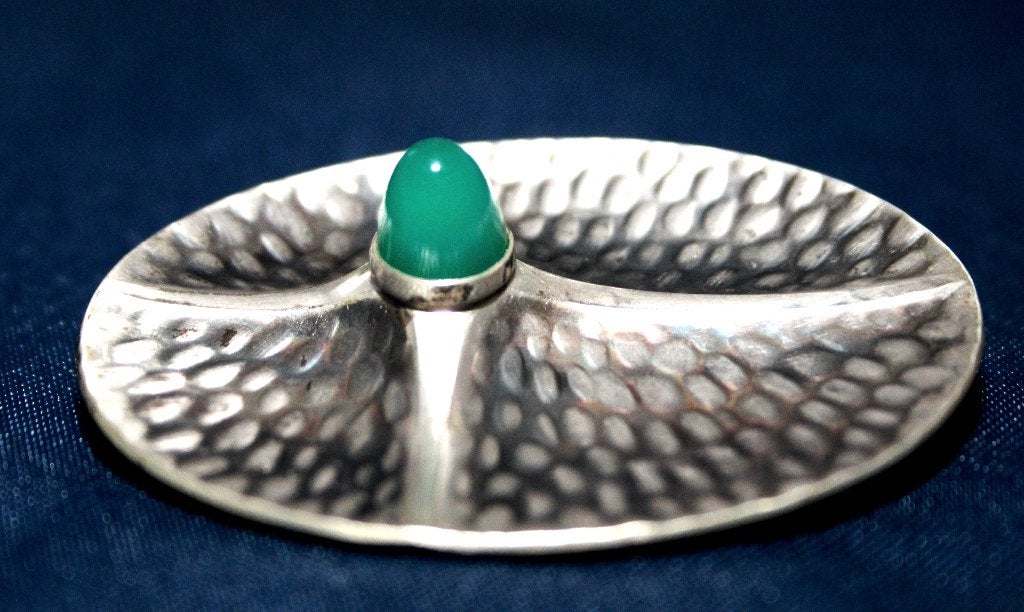 Prachtige Fins Zilver Design Broche Kultaseppa Salovaara Ky, Ophalen of Verzenden, Zilver, Broche, Met edelsteen
