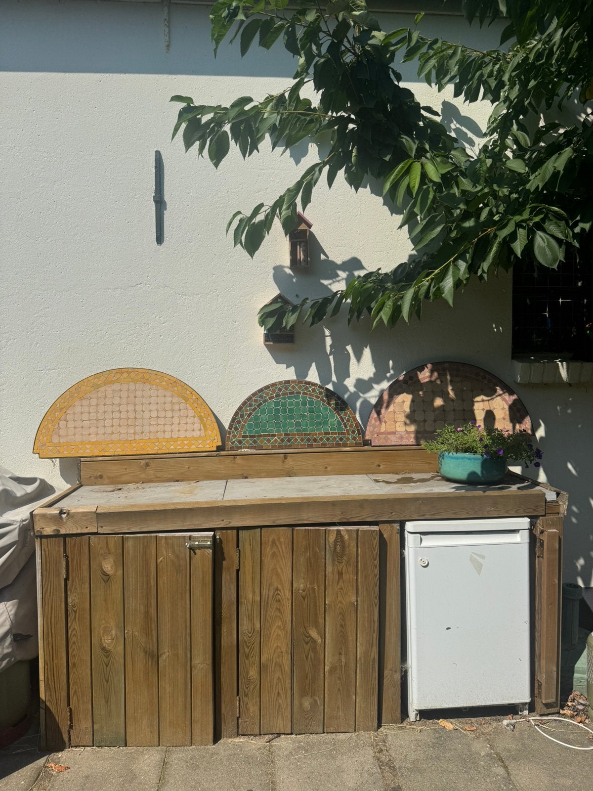Gratis buitenkeuken zonder mozaiek en koelkast, Tuin en Terras, Ophalen, Zo goed als nieuw, Gas