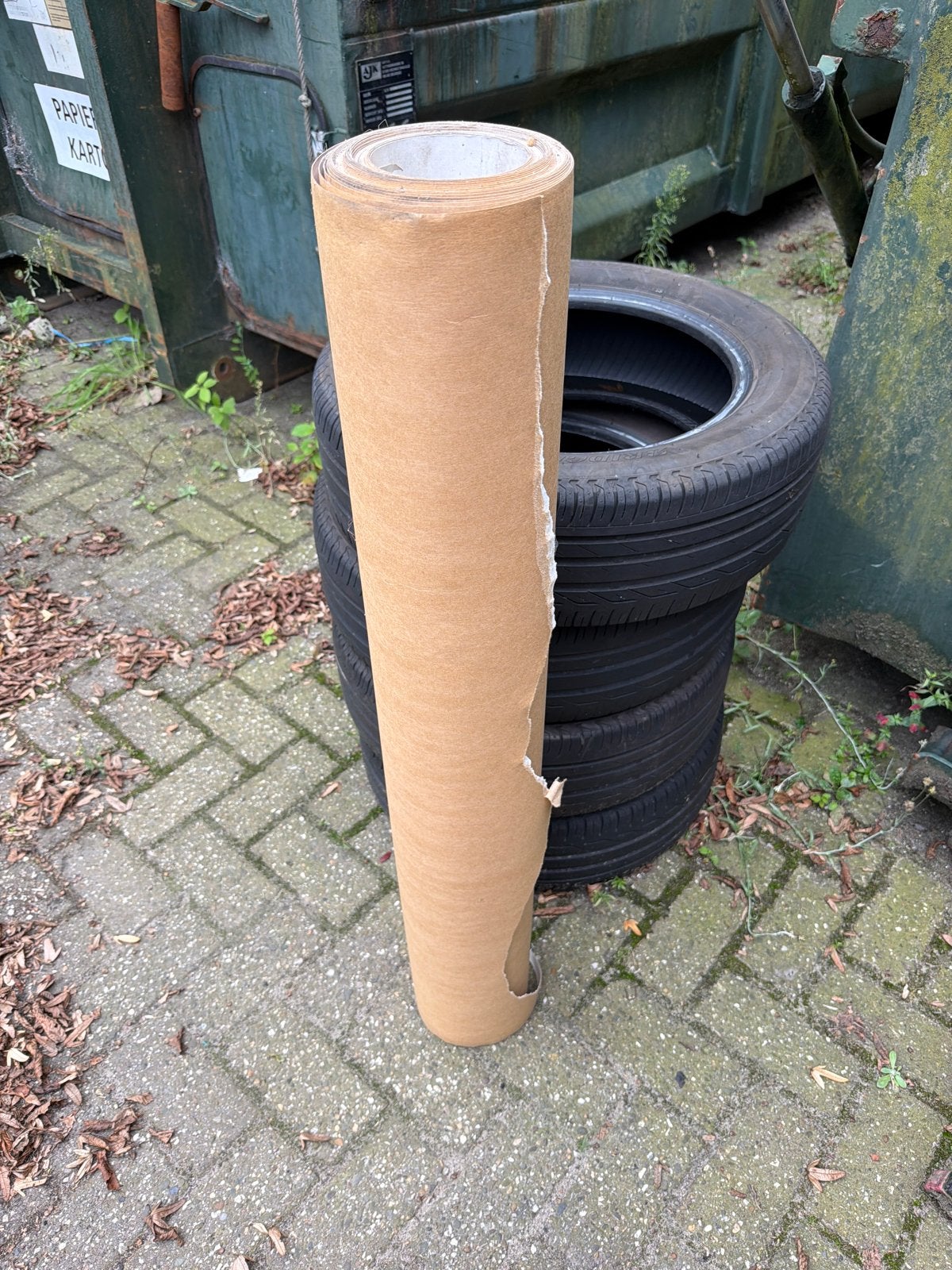Deels gebruikte stucloper rol - bescherming voor vloeren, Ophalen of Verzenden, Gebruikt