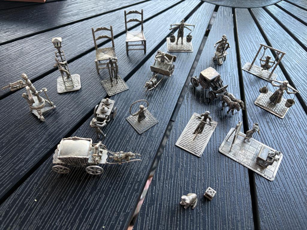 Collectie oude Nederlandse zilveren miniaturen, Ophalen, Zilver
