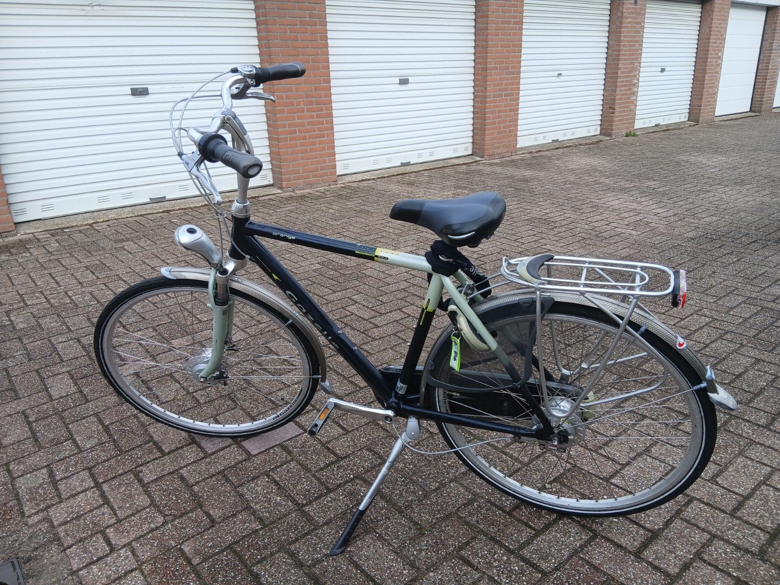 Gazelle Orange Herenfiets met 7 versnellingen en slot, Ophalen, Gebruikt, Velgrem, Versnellingen