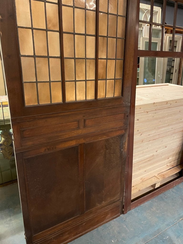 Eikenhouten panelen/deuren met fineer 1x 225x115 2x 209x96cm, Ophalen