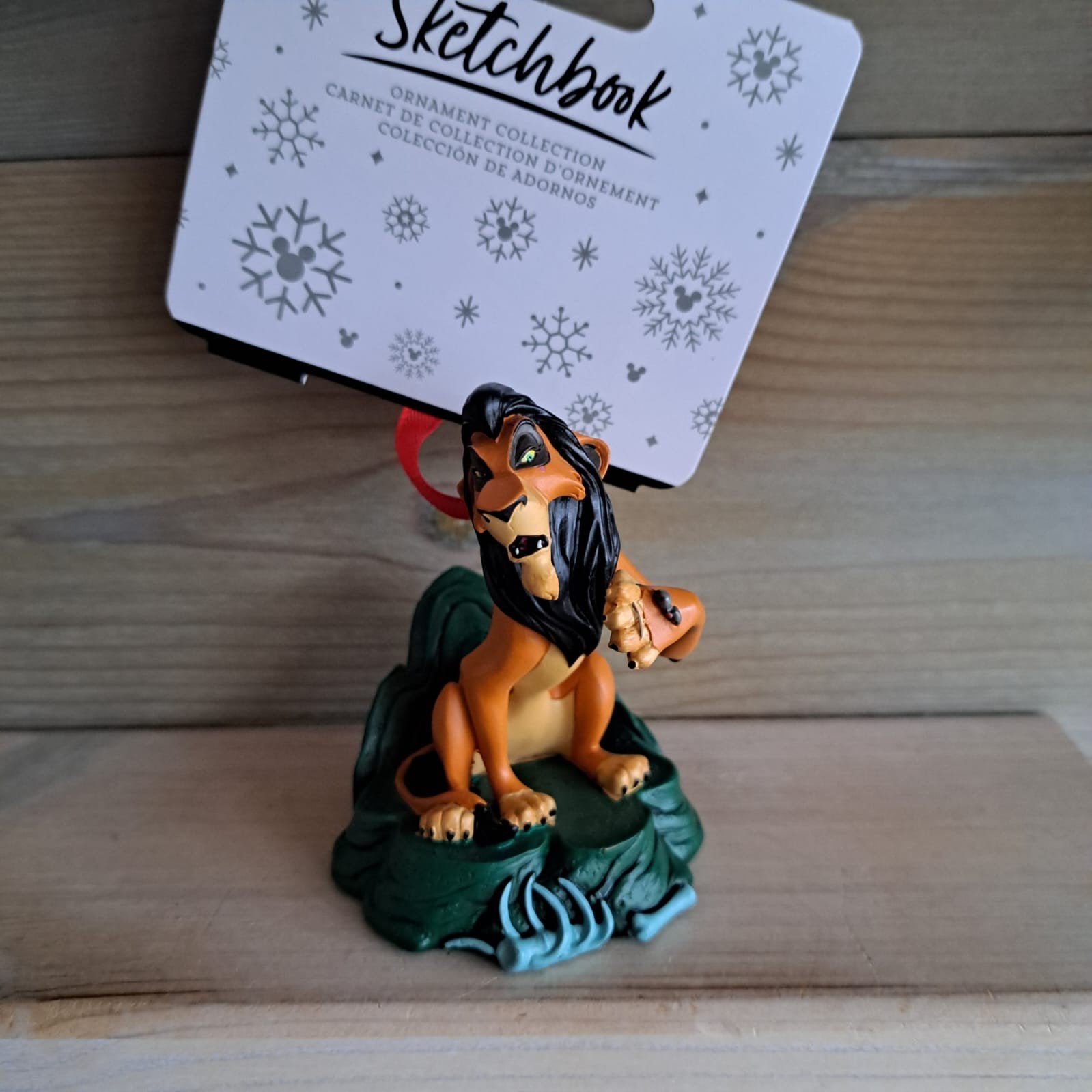 Disney Sketchbook Villain Scar ornament, Ophalen of Verzenden, Leeuwenkoning of Jungle Boek, Nieuw, Beeldje of Figuurtje