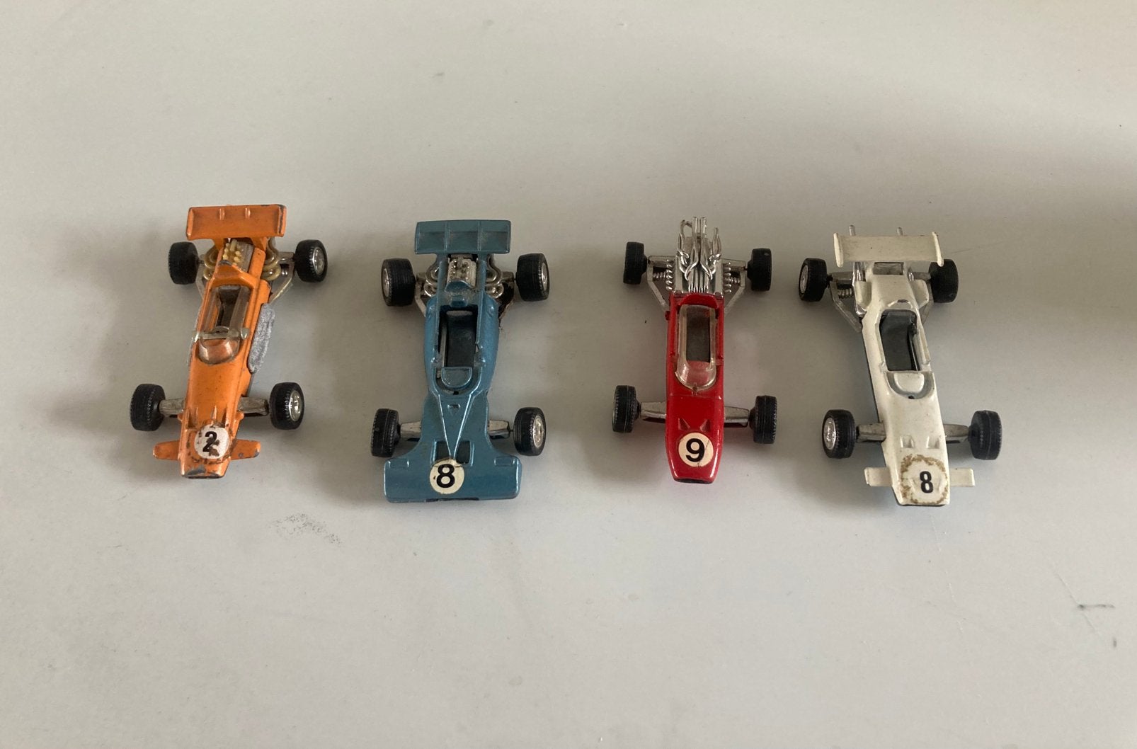 4 x schuco F1.  Schaal 1:66, Ophalen of Verzenden, Gebruikt, Formule 1
