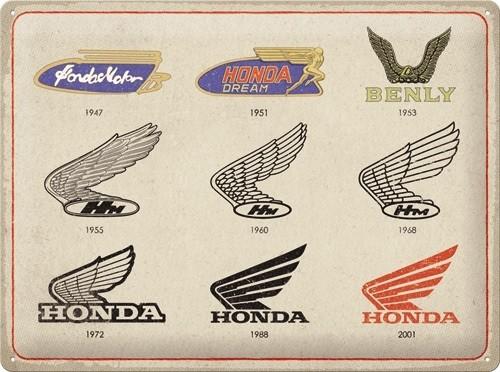 Honda MC Logo Evolution . Metalen wandbord 30 x 40 cm., Ophalen of Verzenden, Nieuw, Motoren