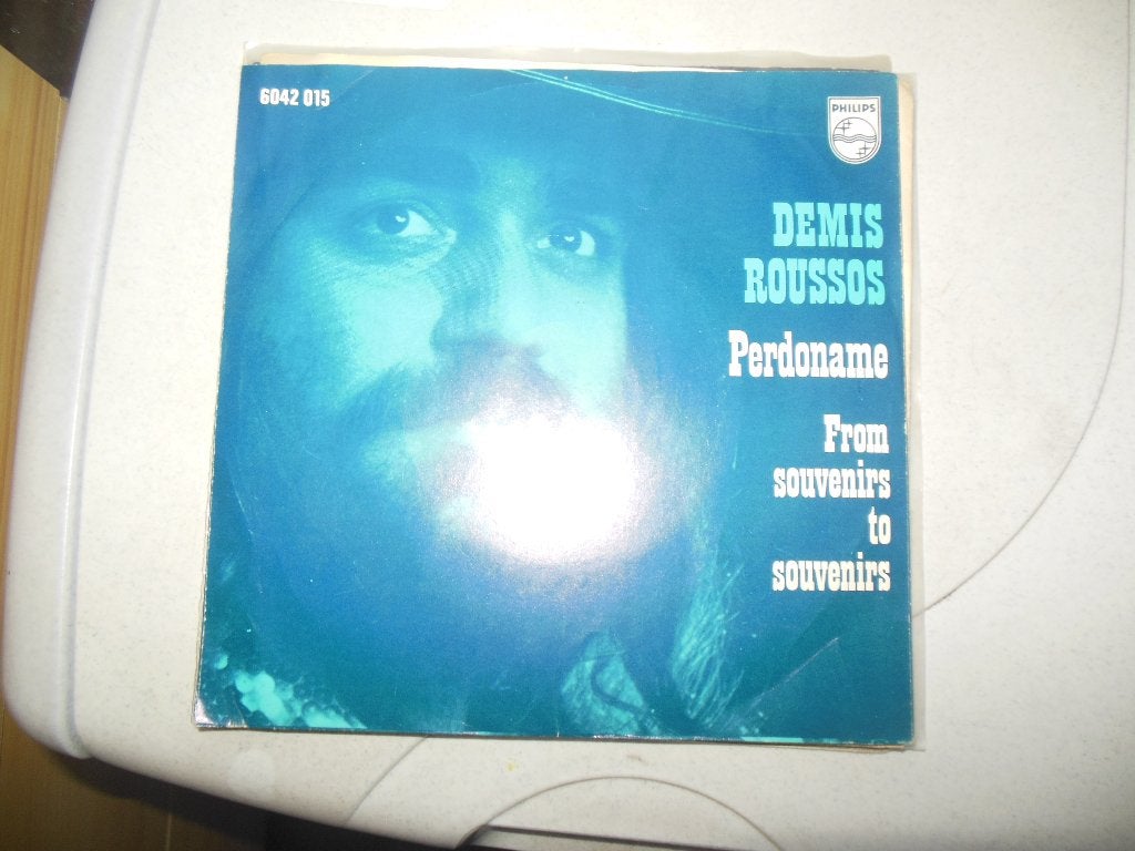 single demis rousos perdoname 45rpm jukebox vinyl record 7'', Gebruikt, 7 inch, Ophalen of Verzenden, Pop