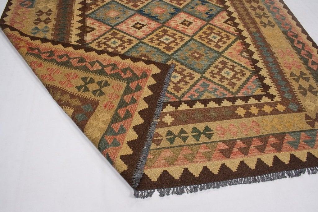 Perzisch tapijt kelim 308x196/wandkleed/Oosterse/Kilim/Loper, Www.simatapijten.nl, 150 tot 200 cm, Ophalen of Verzenden, Info@simatapijten.nl