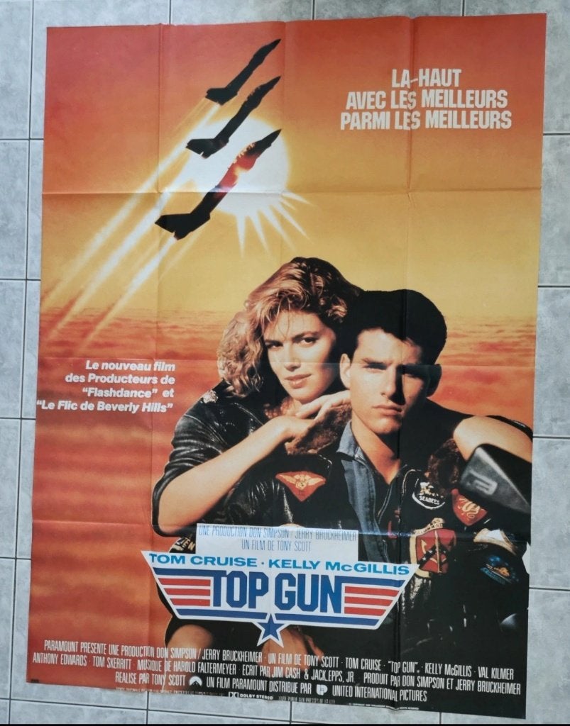 Top gun filmposter, Ophalen, Zo goed als nieuw, A1 t/m A3, Film en Tv