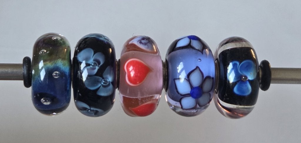Trollbeads SETJE (5 stuks), samen voor €50, Sieraden, Tassen en Uiterlijk, Gebruikt, -, Verzenden, -
