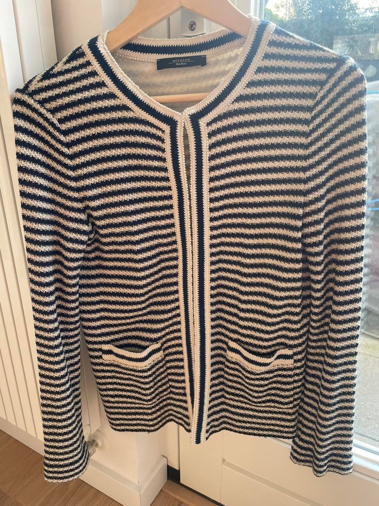 Jasje Weekend Max Mara - izgst maat 38, Ophalen of Verzenden, Zo goed als nieuw, Maat 38/40 (M), Blauw