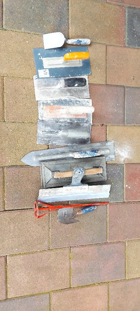 Stukadoors gereedschap, Ophalen, Gebruikt