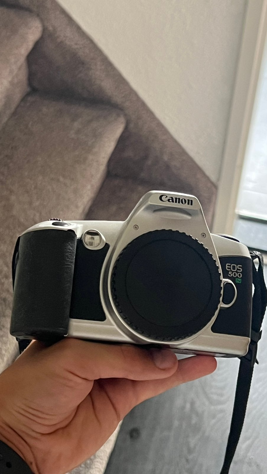 Canon eos 500n, Audio, Tv en Foto, Fotocamera's Analoog, Ophalen of Verzenden, Zo goed als nieuw, Spiegelreflex, Canon
