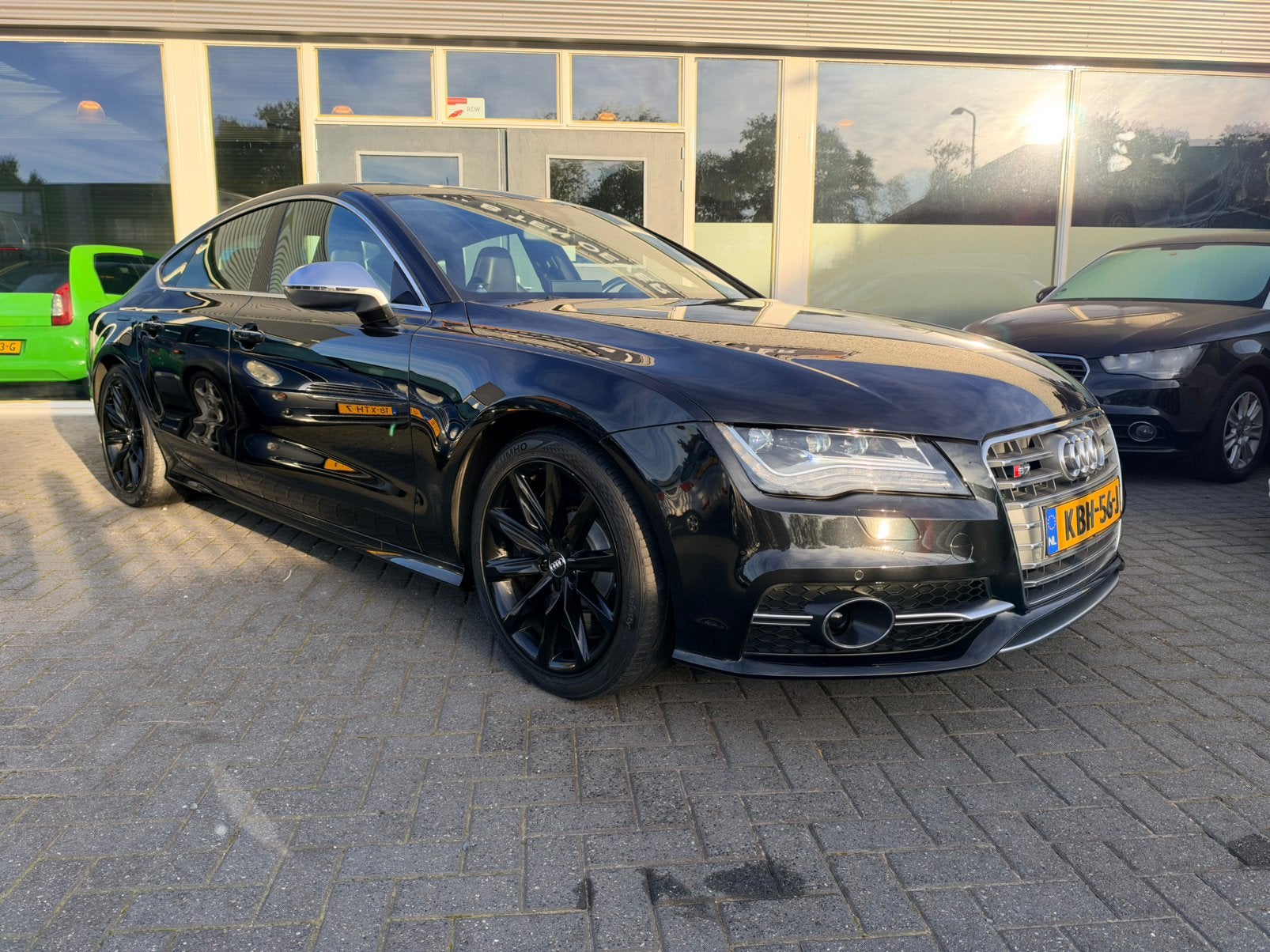 Audi S7 4.0 Tfsi Quattro 500Pk ABT+ S Tronic 2014 Zwart, Auto's, Automaat, Dealer onderhouden, 4 stoelen, Zwart