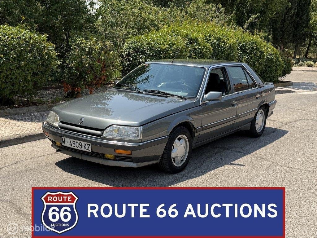 Renault 25 V6 Turbo | 1990 | Route 66 Auctions, Auto's, Overige carrosserieën, Renault, Zwart, Bedrijf