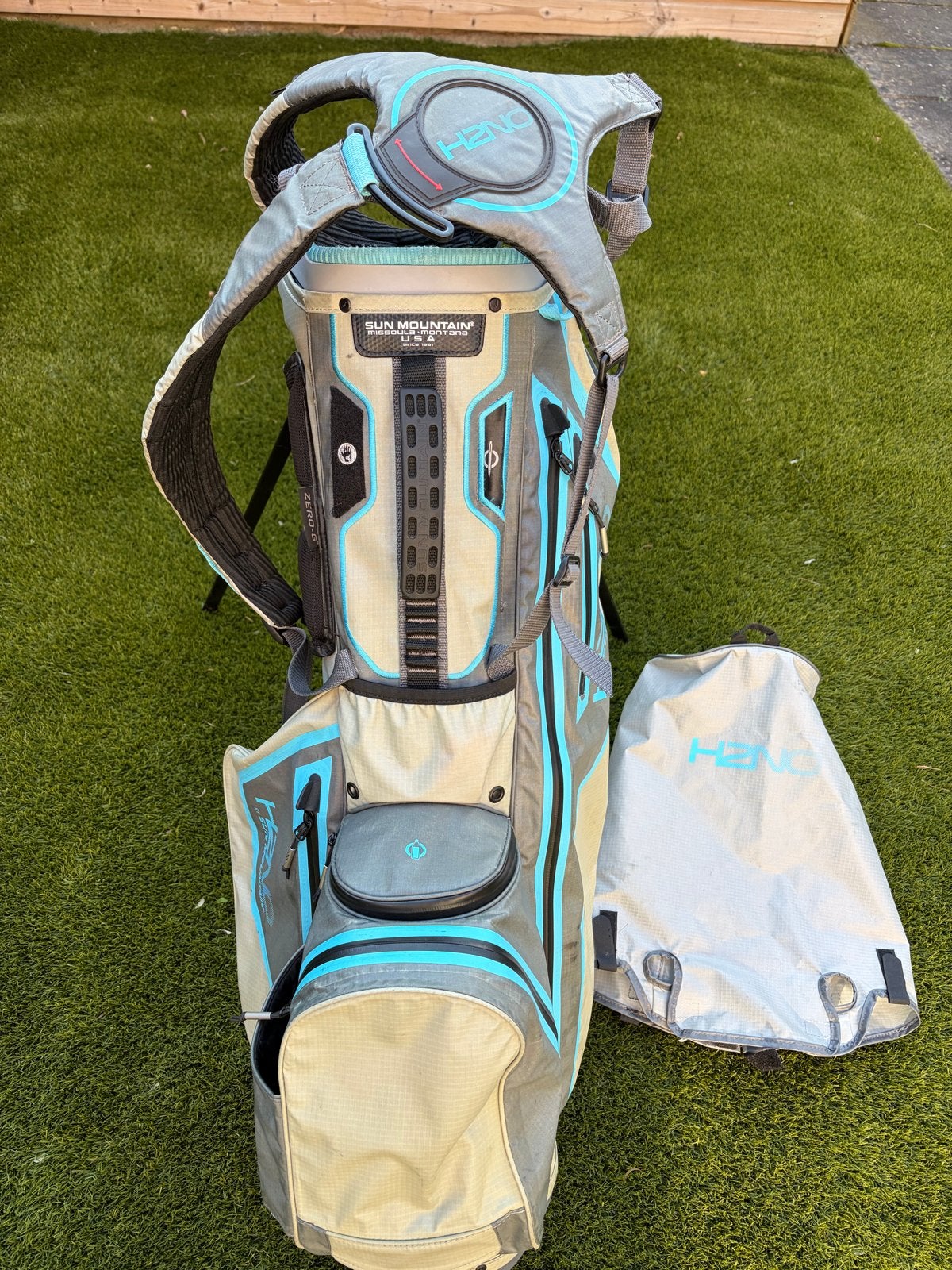 Sun Mountain H2NO Golf Draagtas - Waterdicht en Lichtgewicht, Ophalen of Verzenden, Zo goed als nieuw, Tas, Overige merken
