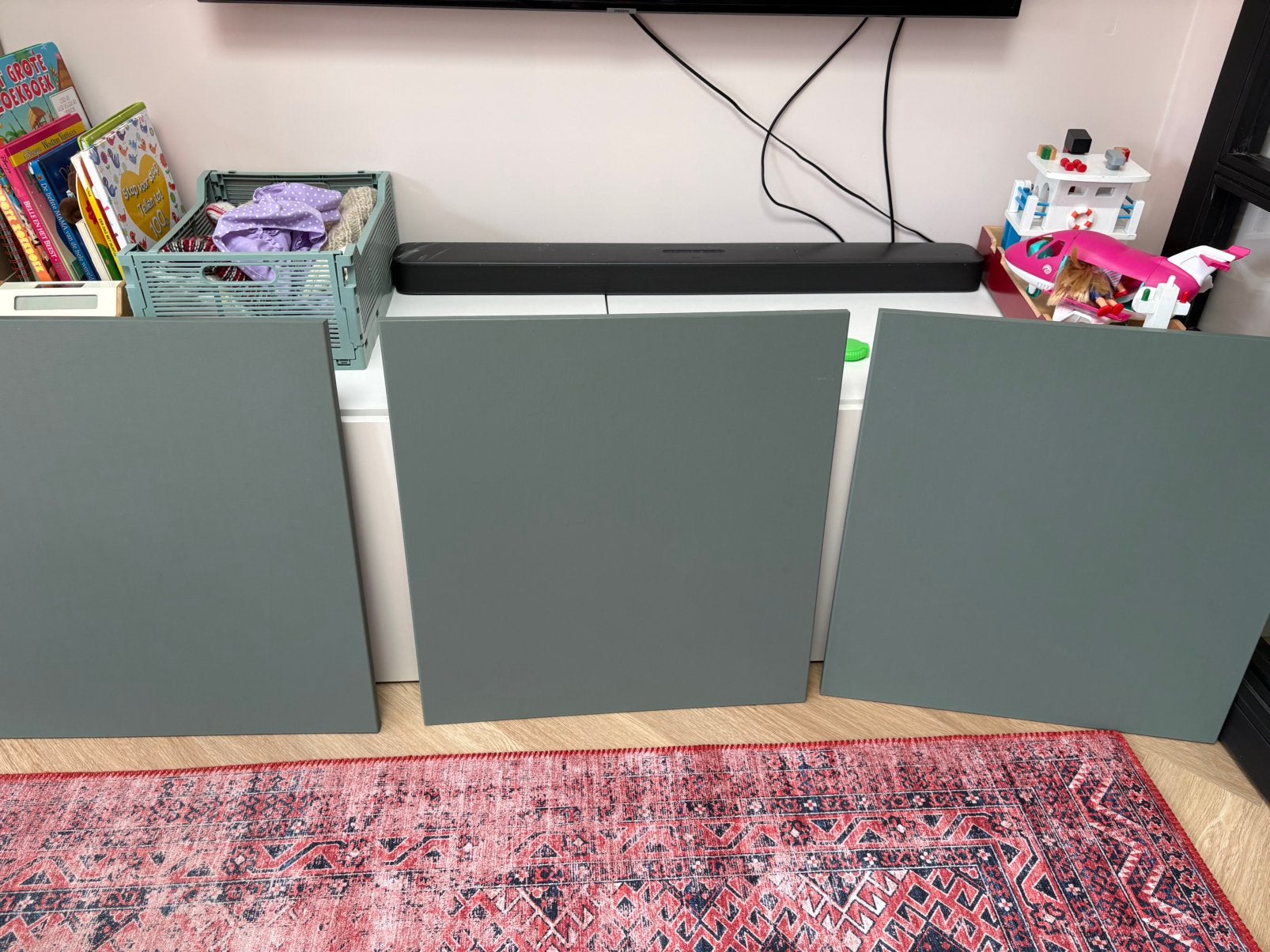 3 IKEA BESTÅ frontjes – grijsgroen, Huis en Inrichting, Zo goed als nieuw, Minder dan 100 cm, 25 tot 50 cm, 50 tot 100 cm
